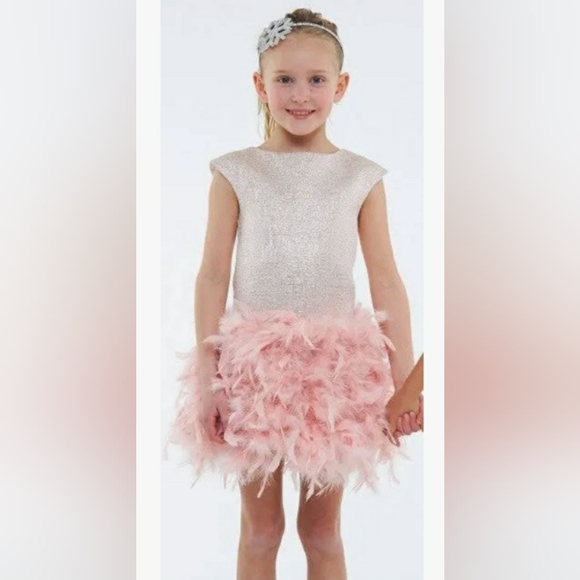 Chasing fireflies halabaloo feather party dress 6 7 8 12 - Picture 14 of 16